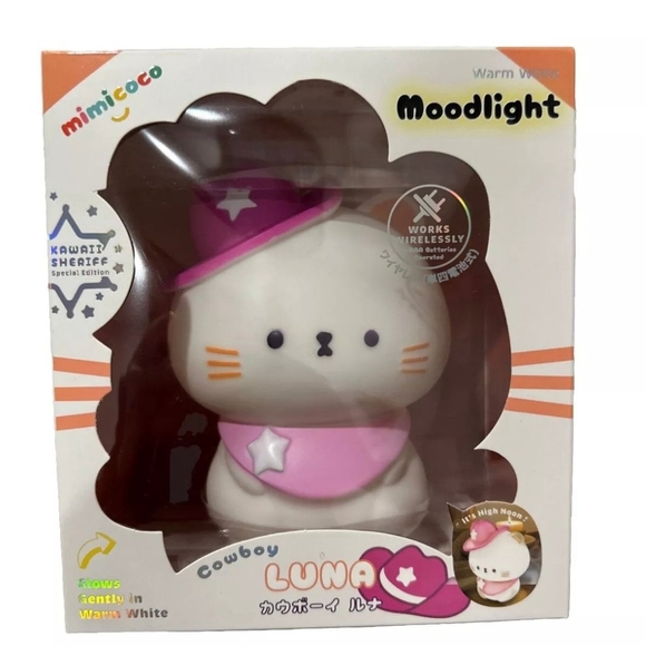 Mimicoco Cowboy Luna Moodlight-Limited Edition Warm Light Nightlight NIB - Picture 3 of 7